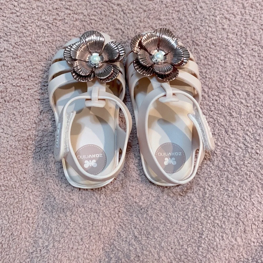 Zaxy Nina Toddler Sandals Great Used Condition - Picture 2 of 3